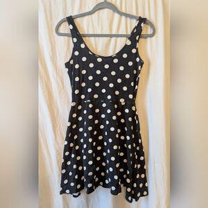 Rue21 Black and White Polka Dot Mini Dress
